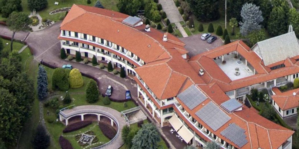 View over the landscape around Lake Orta